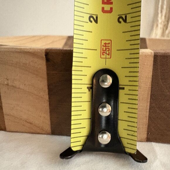 Ulu Chopping Bowl Board Medium Wood Stripe 8”x8” - Picture 3 of 16